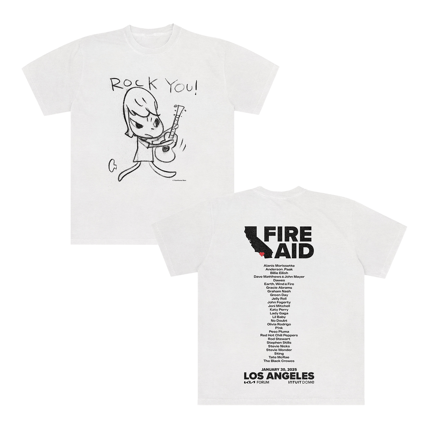 FireAid White Tee